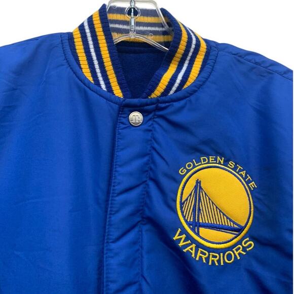 Golden State Warriors JH Design Reversible Wool Logo Jacket sz 5/6‎ - Picture 9 of 13